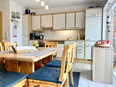 Küche/Küchenzeile in der Unterkunft Bahnhofstrasse 5 Wohnung Zingst