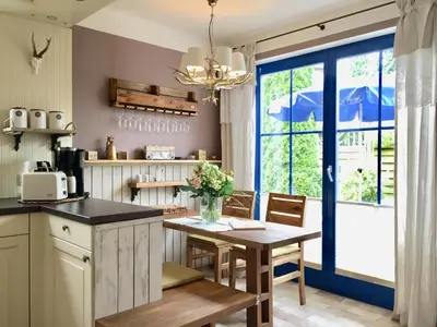 Küche/Küchenzeile in der Unterkunft Wiesenstraße 65 Haus Wilderei