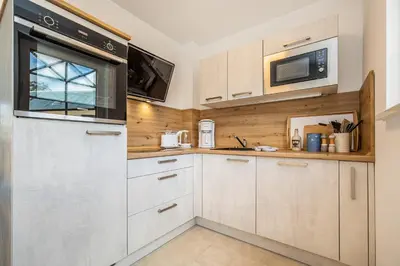Küche/Küchenzeile in der Unterkunft Haus Mehlsgang 8