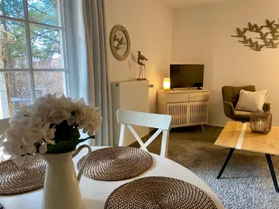 TV/Unterhaltungsangebot in der Unterkunft Achtern Diek Haus 9 Wohnung 2
