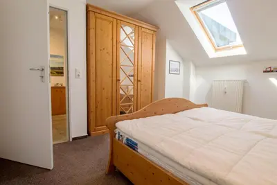 Ein Bett oder Betten in einem Zimmer der Unterkunft Hafenstraße 37 Wohnung 05