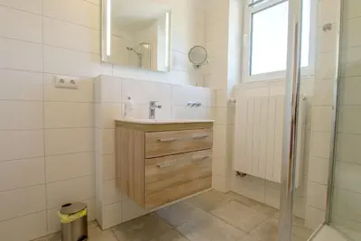 Ein Badezimmer in der Unterkunft Hafenstraße 37 Wohnung 05