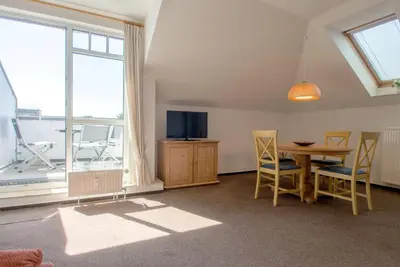 TV/Unterhaltungsangebot in der Unterkunft Hafenstraße 37 Wohnung 05