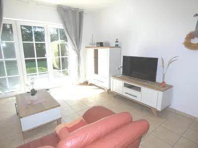TV/Unterhaltungsangebot in der Unterkunft Neue Reihe 19a Haus Bodden & Meer