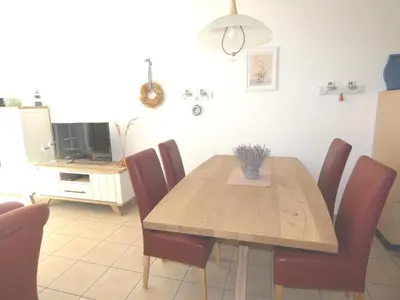 Küche/Küchenzeile in der Unterkunft Neue Reihe 19a Haus Bodden & Meer