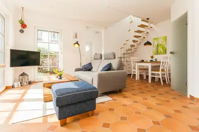 TV/Unterhaltungsangebot in der Unterkunft Lindenstraße 41 Wohnung Gele Ginster