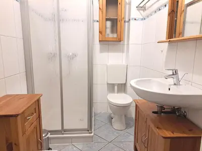 Ein Badezimmer in der Unterkunft Zur Wellenwiese 22 Wohnung Sanderling