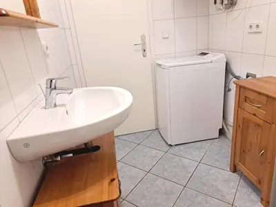 Ein Badezimmer in der Unterkunft Zur Wellenwiese 22 Wohnung Sanderling