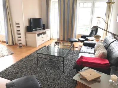 TV/Unterhaltungsangebot in der Unterkunft Hafenstraße 37 Wohnung 04