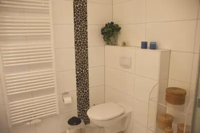 Ein Badezimmer in der Unterkunft Hafenstraße 37 Wohnung 04