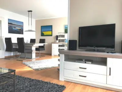 TV/Unterhaltungsangebot in der Unterkunft Hafenstraße 37 Wohnung 04
