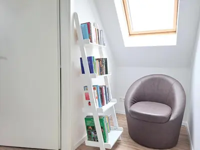Die Bibliothek in der Ferienwohnung