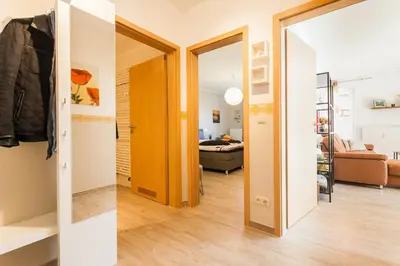 Ein Sitzbereich in der Unterkunft Lindenstraße 43 Wohnung 2