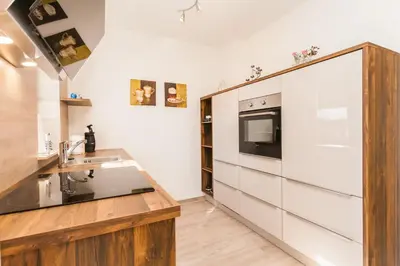 Küche/Küchenzeile in der Unterkunft Lindenstraße 43 Wohnung 2