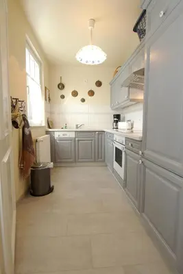 Küche/Küchenzeile in der Unterkunft Boddenblick Wohnung 30
