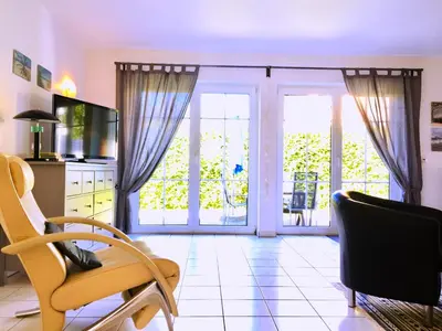 TV/Unterhaltungsangebot in der Unterkunft Kavelweg 12 Wohnung Arkona