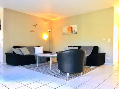 Ein Sitzbereich in der Unterkunft Kavelweg 12 Wohnung Arkona