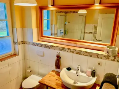 Ein Badezimmer in der Unterkunft Straminke 4b Wohnung Strandläufer