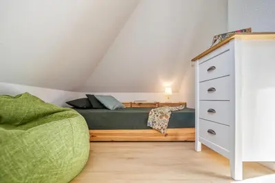 Ein Sitzbereich in der Unterkunft Alte Reihe 9 Haus Am Wind 6