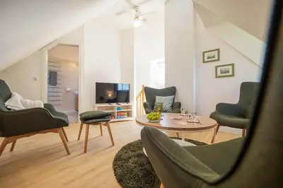 TV/Unterhaltungsangebot in der Unterkunft Alte Reihe 9 Haus Am Wind 6