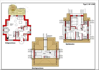 Grundriss der Unterkunft Mine-Heimat-Weg 18 Haus Dünenfee