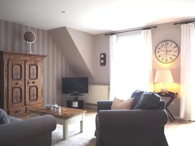 TV/Unterhaltungsangebot in der Unterkunft Boddenblick Wohnung 29