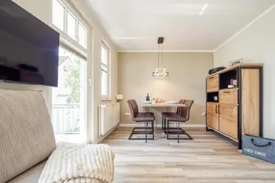 TV/Unterhaltungsangebot in der Unterkunft Boddenblick Wohnung 12a