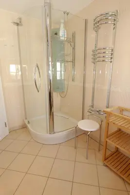 Ein Badezimmer in der Unterkunft Müggenburger Weg 35 Wohnung oben links