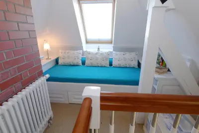 Ein Sitzbereich in der Unterkunft Müggenburger Weg 35 Wohnung oben links