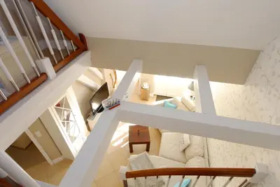 Ein Sitzbereich in der Unterkunft Müggenburger Weg 35 Wohnung oben links
