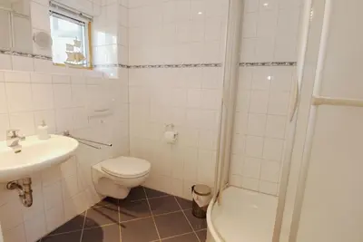 Ein Badezimmer in der Unterkunft Haus Kiek Över 9