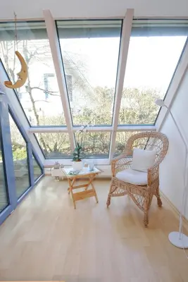 Ein Balkon oder eine Terrasse in der Unterkunft Haus Kiek Över 9