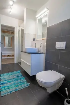 Ein Badezimmer in der Unterkunft Lindenstrasse 13 Wohnung Seenadel