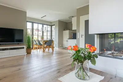 TV/Unterhaltungsangebot in der Unterkunft Zur Heiderose Haus 8 Villa Pebble