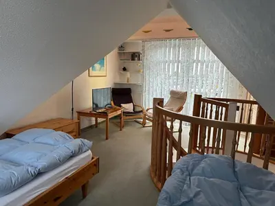 TV/Unterhaltungsangebot in der Unterkunft Boddenblick Wohnung 28