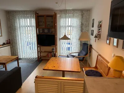 TV/Unterhaltungsangebot in der Unterkunft Boddenblick Wohnung 28