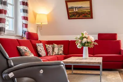 Ein Sitzbereich in der Unterkunft Störtebekerstrasse 14 Wohnung 9