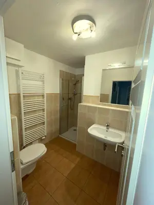 Ein Badezimmer in der Unterkunft Birkenstraße 5g Wohnung Sola Bona