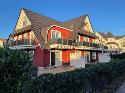 Das Gebäude in dem sich die Ferienwohnung befindet