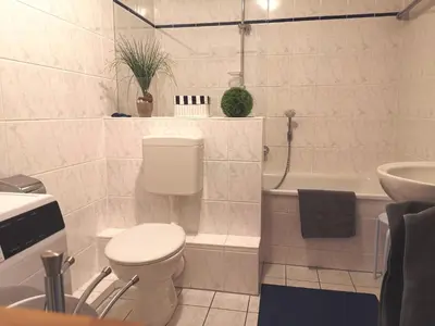 Ein Badezimmer in der Unterkunft Hafenstrasse 22 Wohnung 1