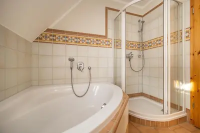 Ein Badezimmer in der Unterkunft Neue Reihe 40 Haus Sonnenhof