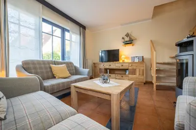 Ein Sitzbereich in der Unterkunft Neue Reihe 40 Haus Sonnenhof