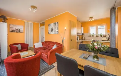Ein Sitzbereich in der Unterkunft Börlingstrasse 14b Haus 14b