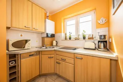 Küche/Küchenzeile in der Unterkunft Börlingstrasse 14b Haus 14b