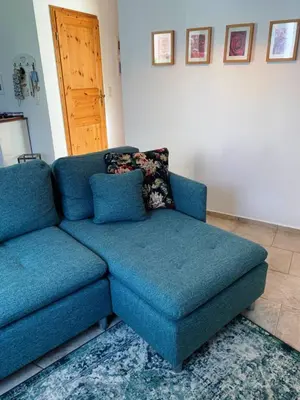 Ein Sitzbereich in der Unterkunft Birkenstraße 11a Wohnung 3