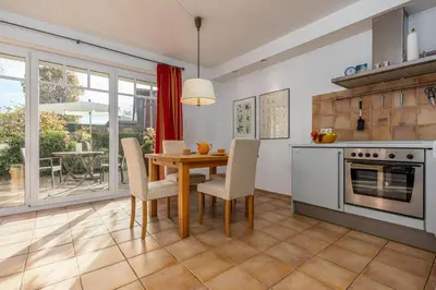 Küche/Küchenzeile in der Unterkunft Glebbe 17 Wohnung 2