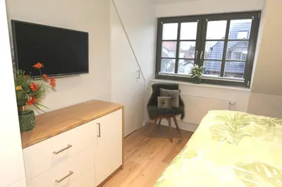 TV/Unterhaltungsangebot in der Unterkunft Zur Heiderose Haus 5 Sorgenfrei
