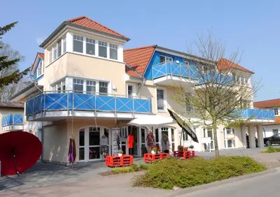 Das Gebäude in dem sich die Ferienwohnung befindet