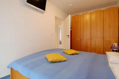 Ein Bett oder Betten in einem Zimmer der Unterkunft Klosterstrasse 14b Wohnung 5