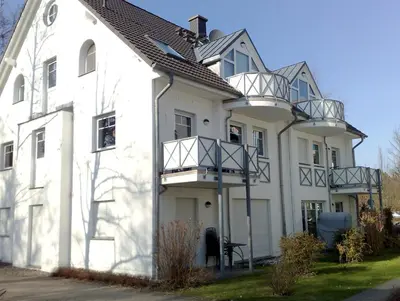 Das Gebäude in dem sich die Ferienwohnung befindet